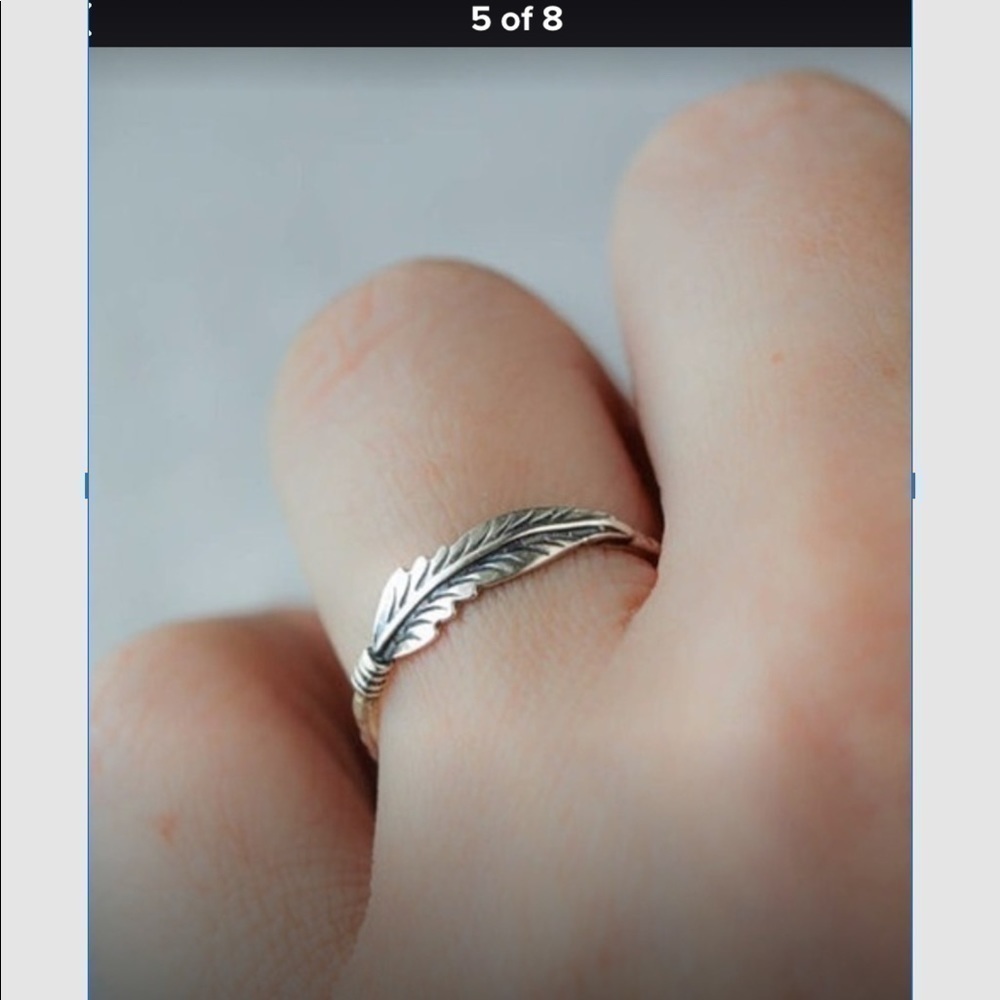 FASHION 🍃 JEWELRY LEAF RING - Picture 2 of 8